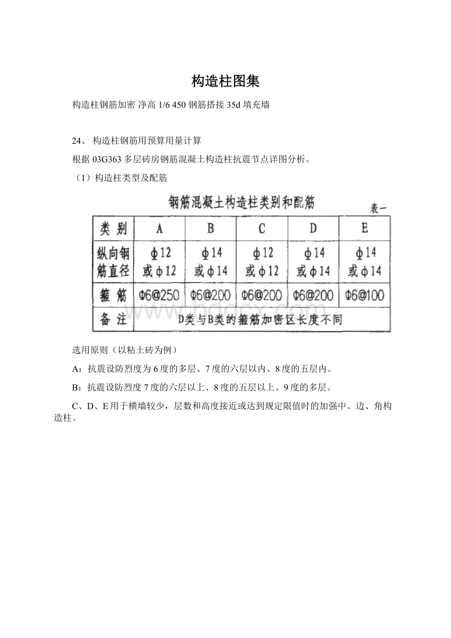 构造柱图集.docx