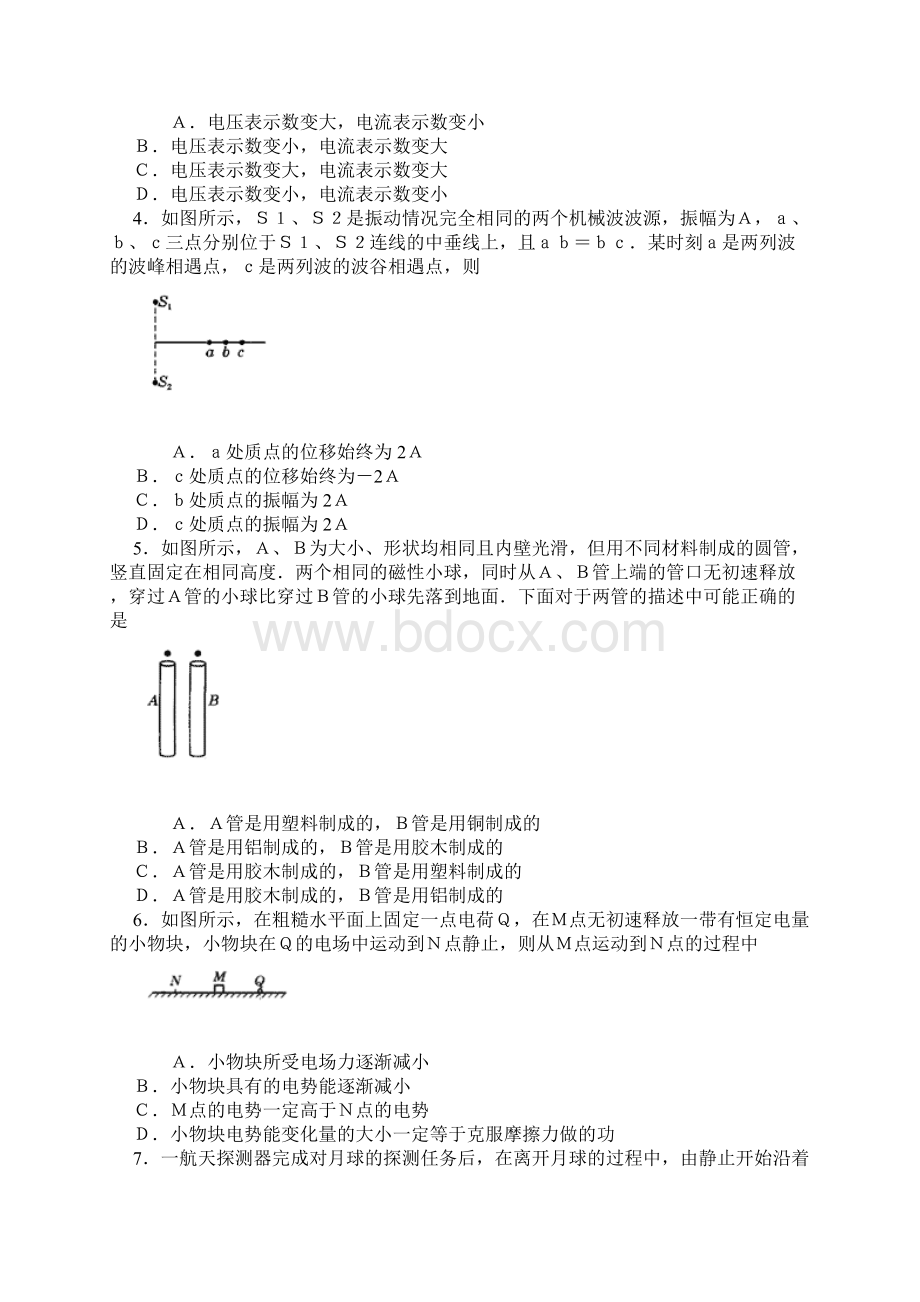 全国普通高等学校招生统一考试上海物理卷.docx_第2页