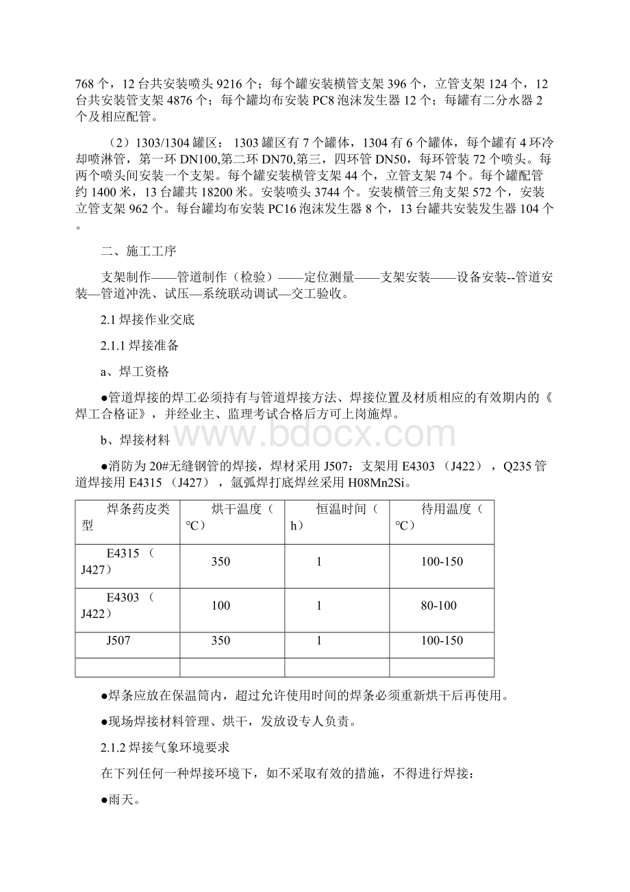 储罐喷淋及泡沫消防管线安装相关技术.docx_第2页