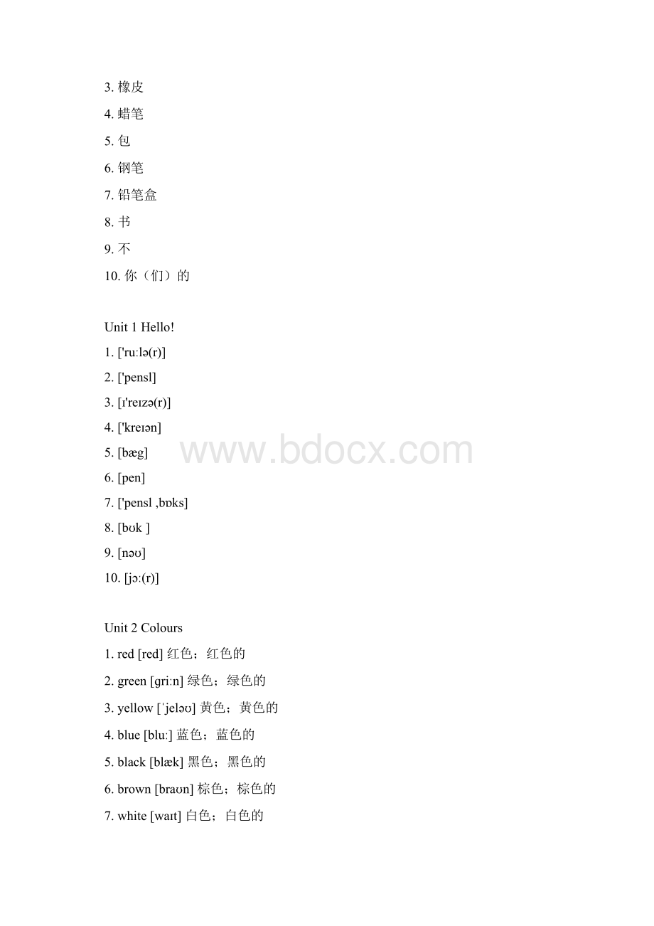 小学三年级英语上册单词默写.docx_第2页