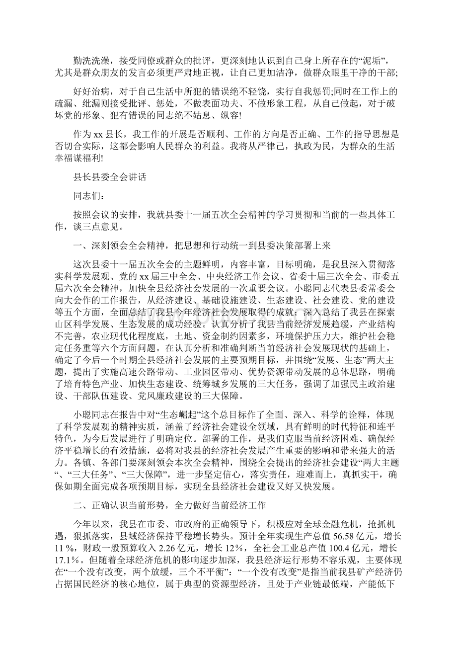 县长关于做好群众工作的自查报告与县长县委全会讲话汇编.docx_第2页