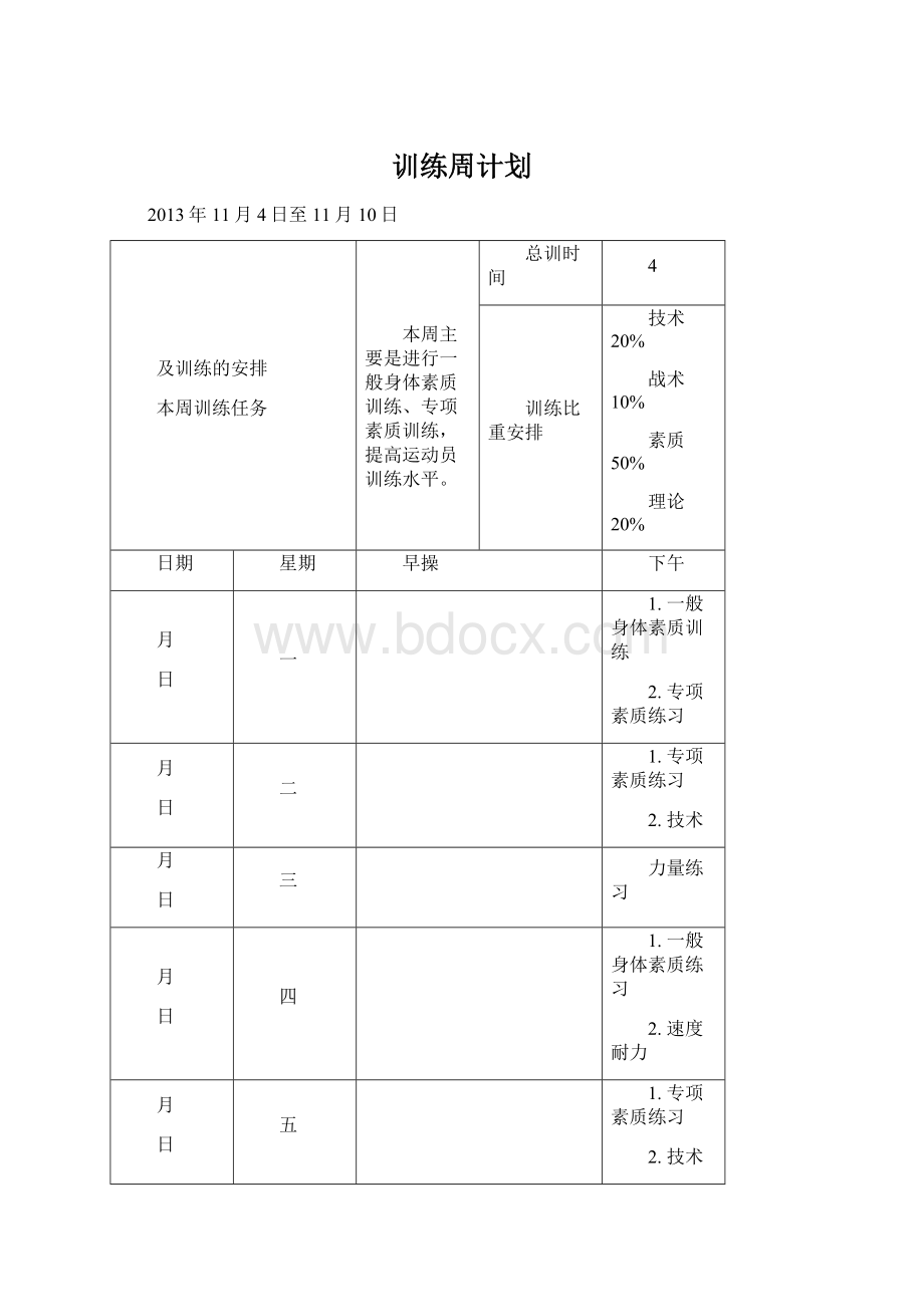 训练周计划Word格式文档下载.docx_第1页