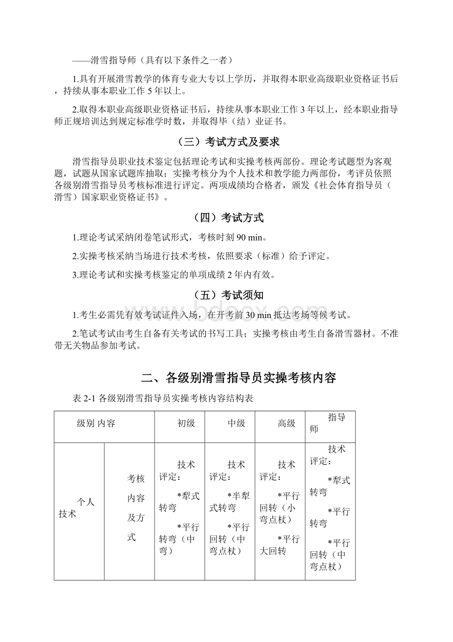 滑雪指导员国家职业技术鉴定考核.docx_第3页