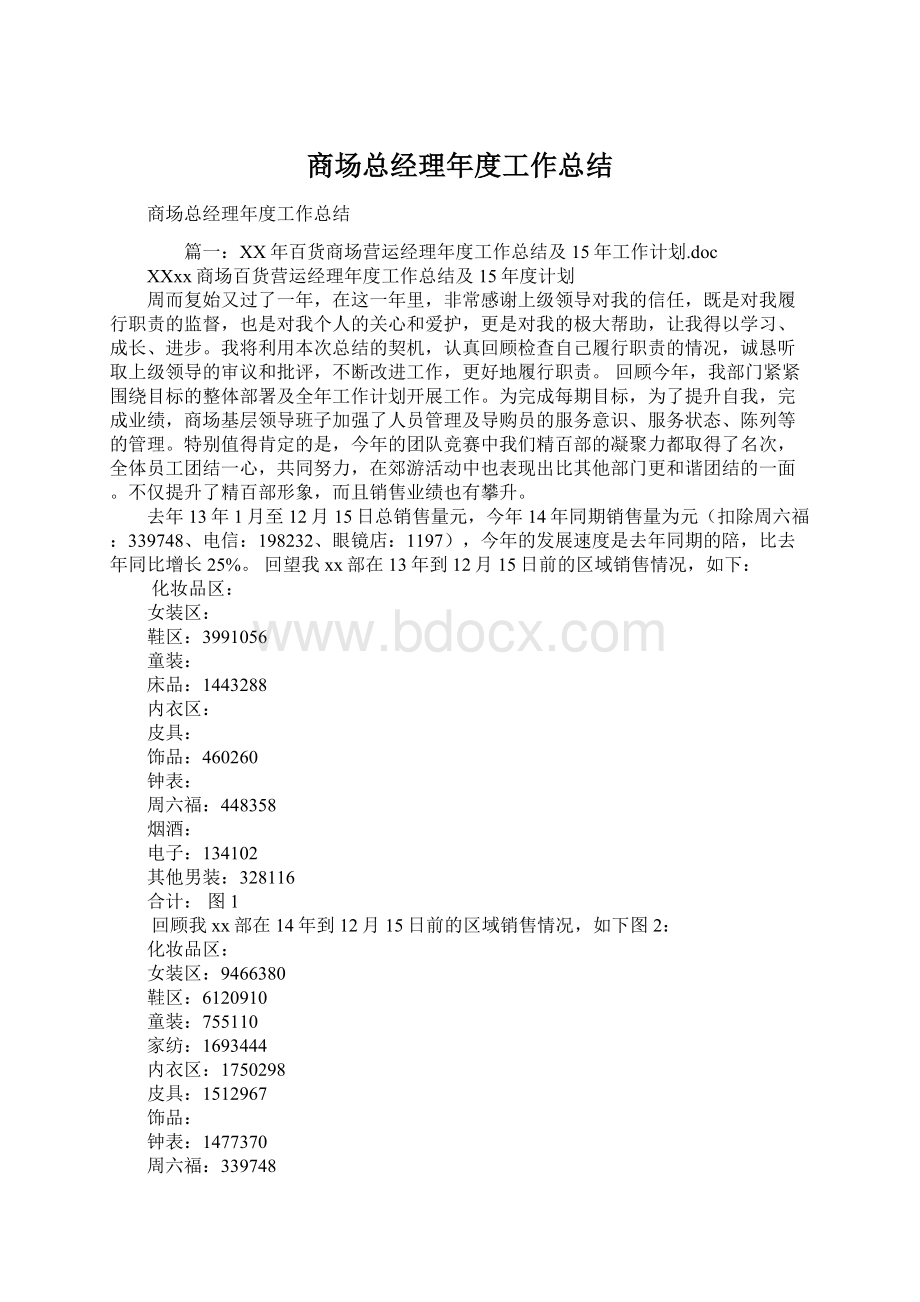 商场总经理年度工作总结.docx_第1页