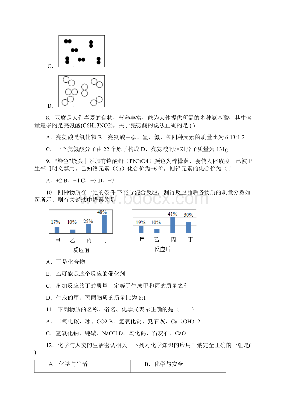 湖南省娄底市双峰县中考模拟化学试题 答案和解析Word格式文档下载.docx_第3页