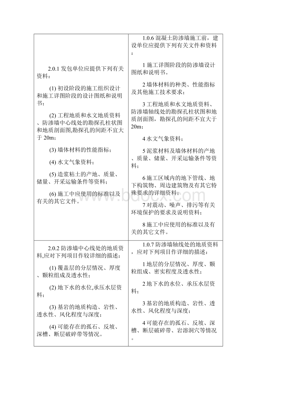 水利水电工程混凝土防渗墙施工技术规范SL 174新旧规范对比学习.docx_第2页