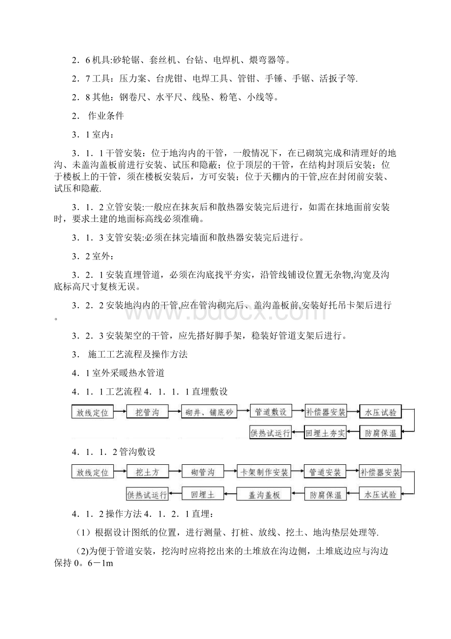 采暖管道安装施工工艺.docx_第2页