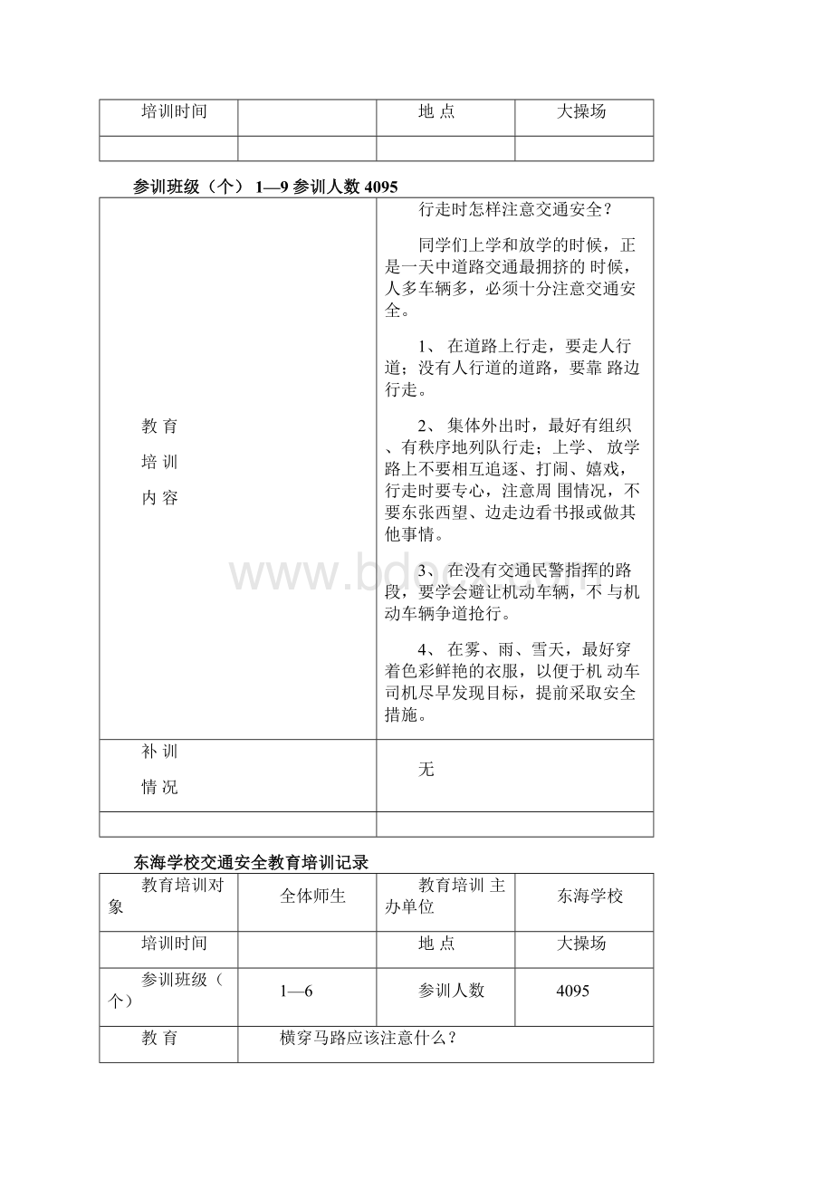 交通安全培训记录.docx_第2页