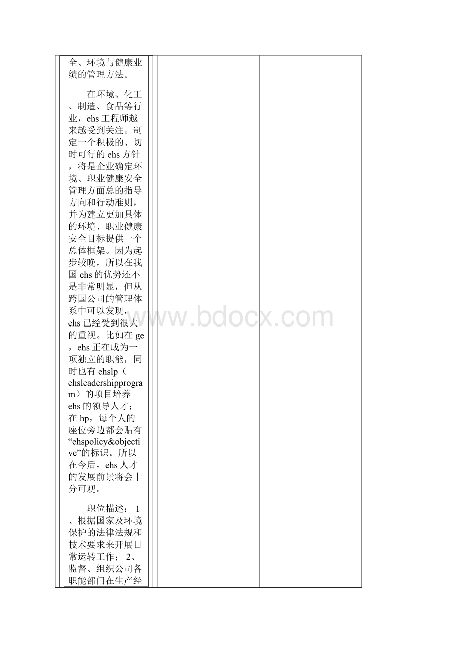 EHS的职业生涯规划Word文档下载推荐.docx_第2页