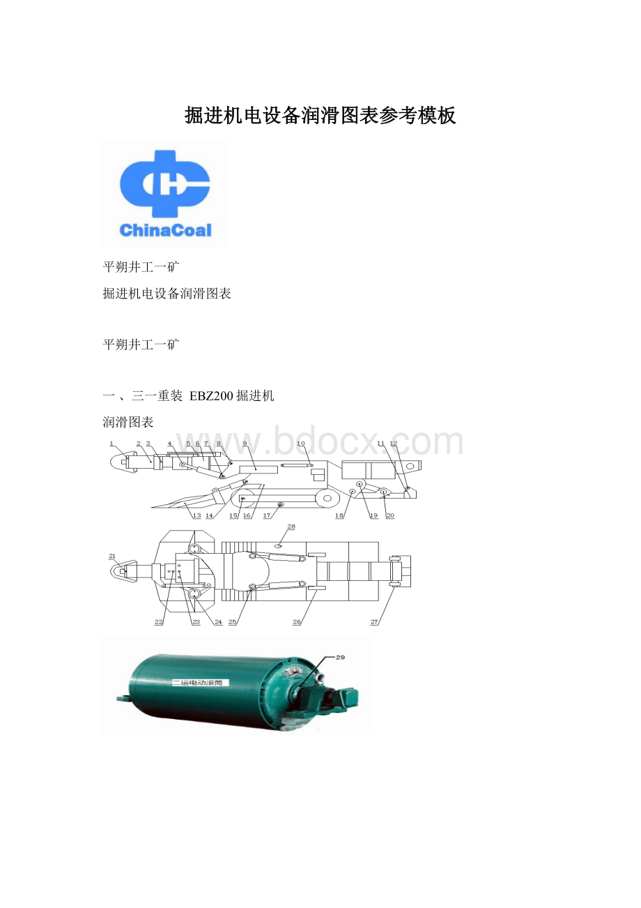 掘进机电设备润滑图表参考模板文档格式.docx