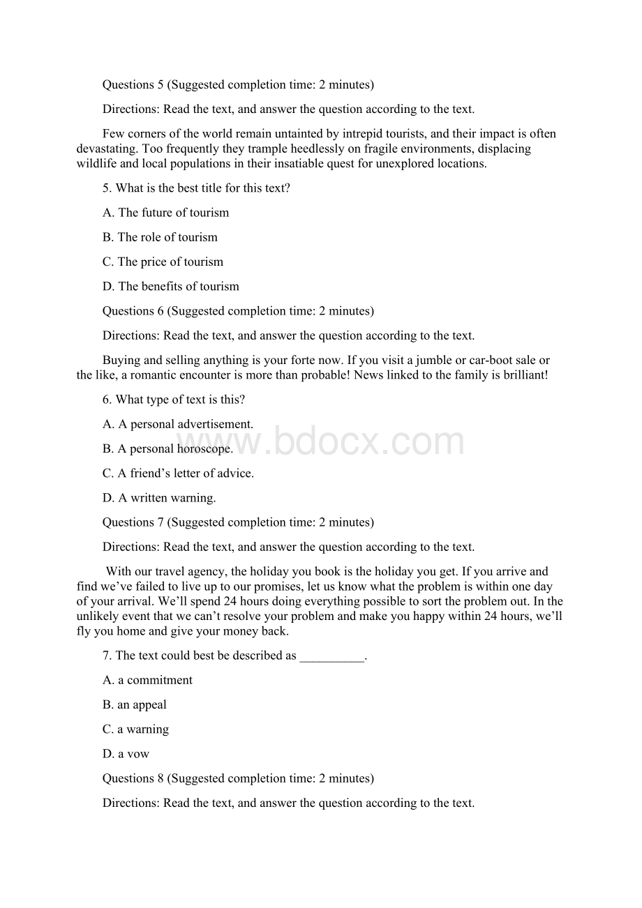 外研社杯全国英语阅读大赛样题.docx_第3页