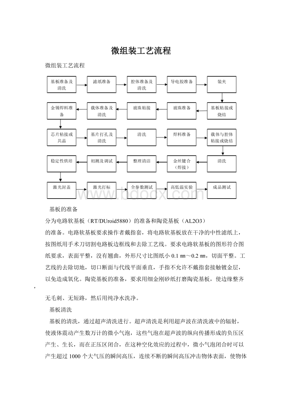 微组装工艺流程.docx_第1页