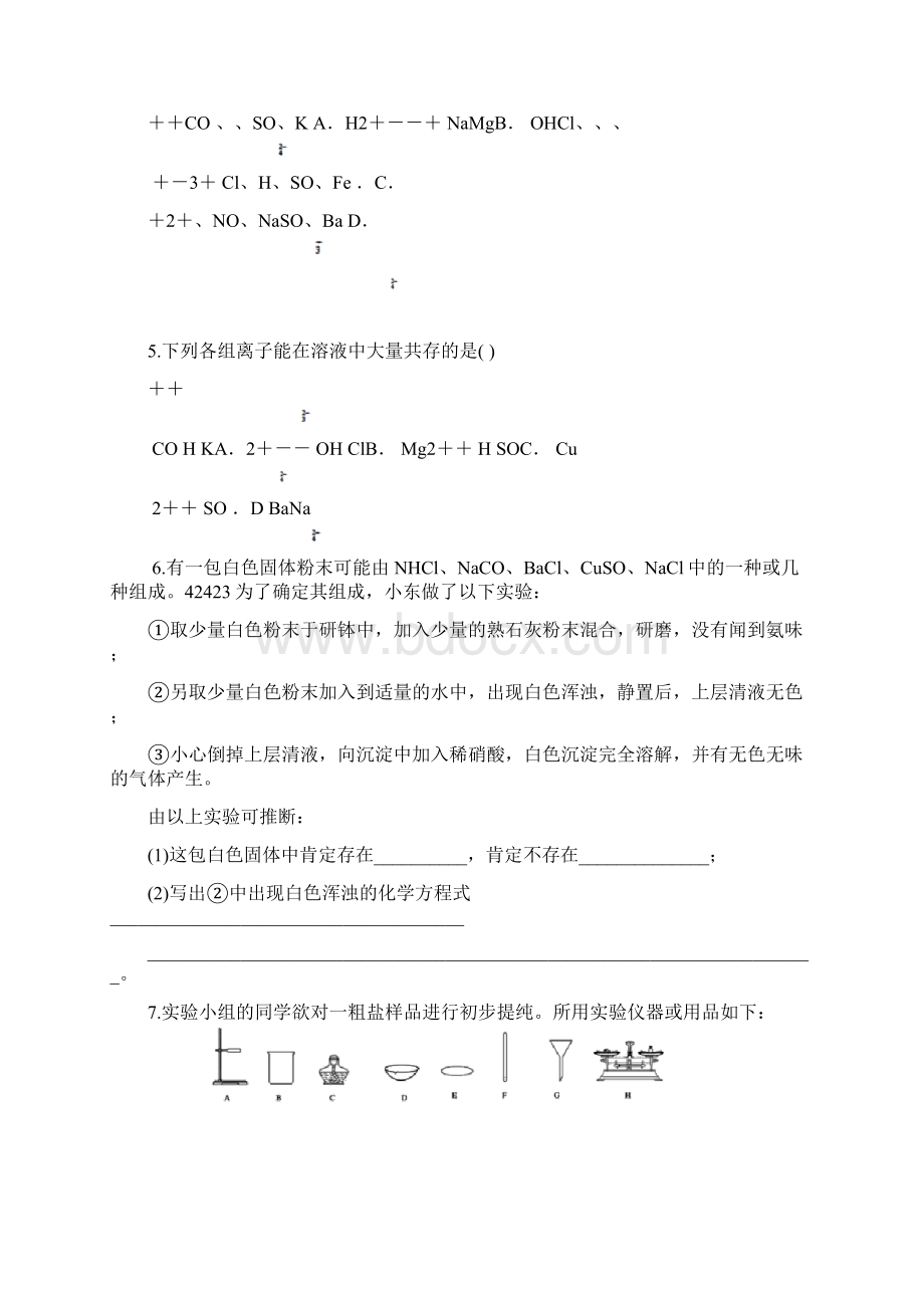 届中考化学复习专题强化盐和化肥.docx_第2页