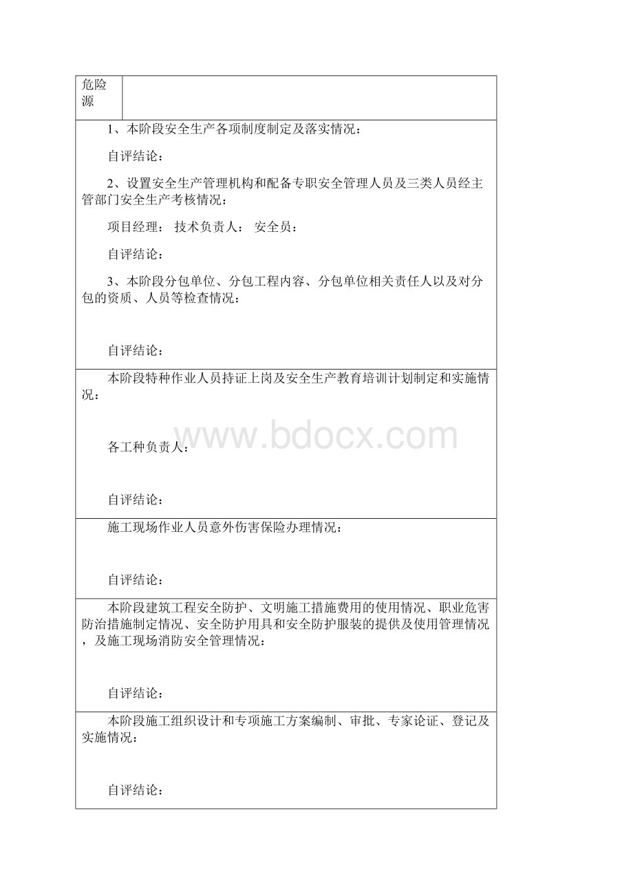 建设工程施工安全生产标准化自评报告.docx_第3页