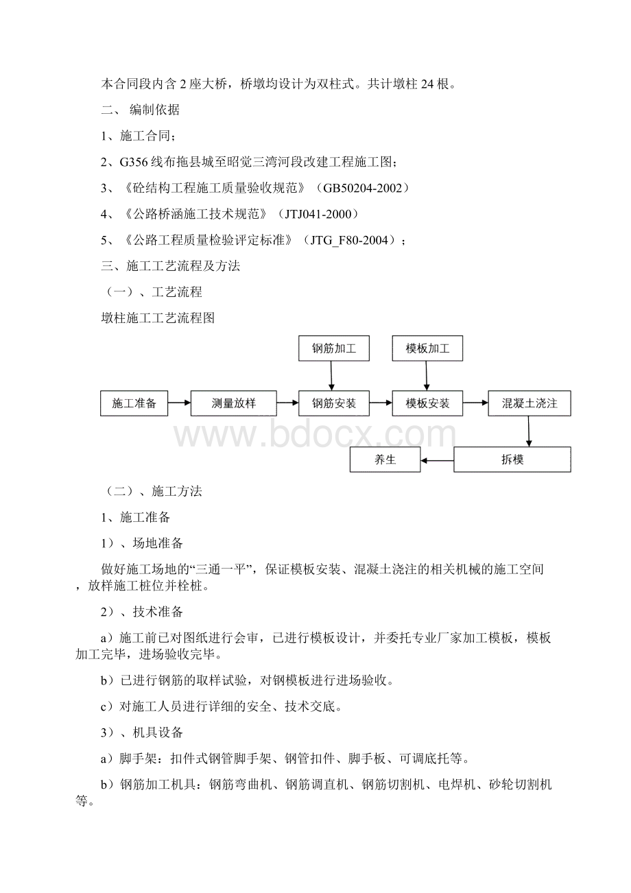 桥梁墩柱施工方案Word文件下载.docx_第2页