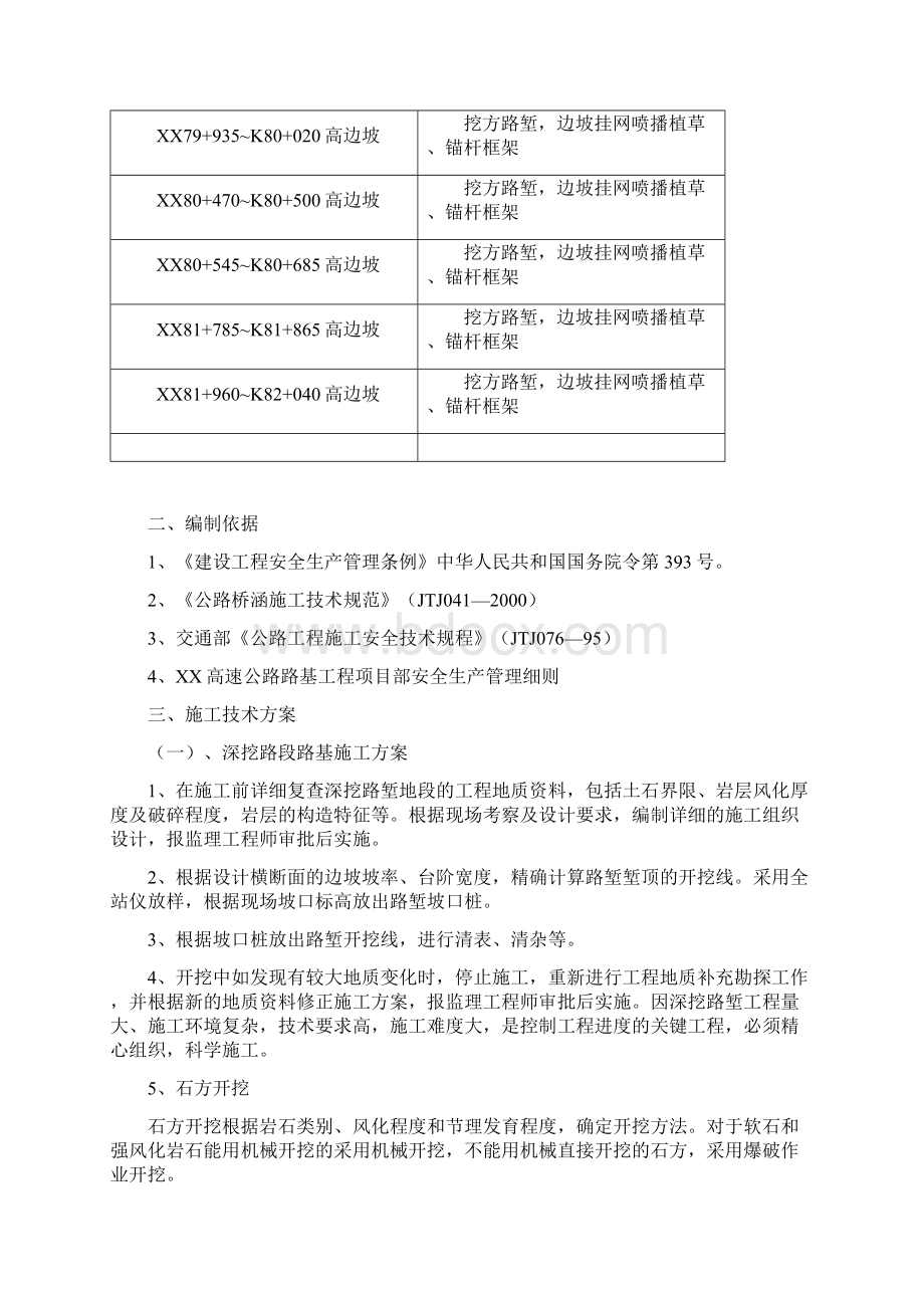 安徽高速公路路基工程安全专项施工方案滑坡 高边坡 中铁建.docx_第2页