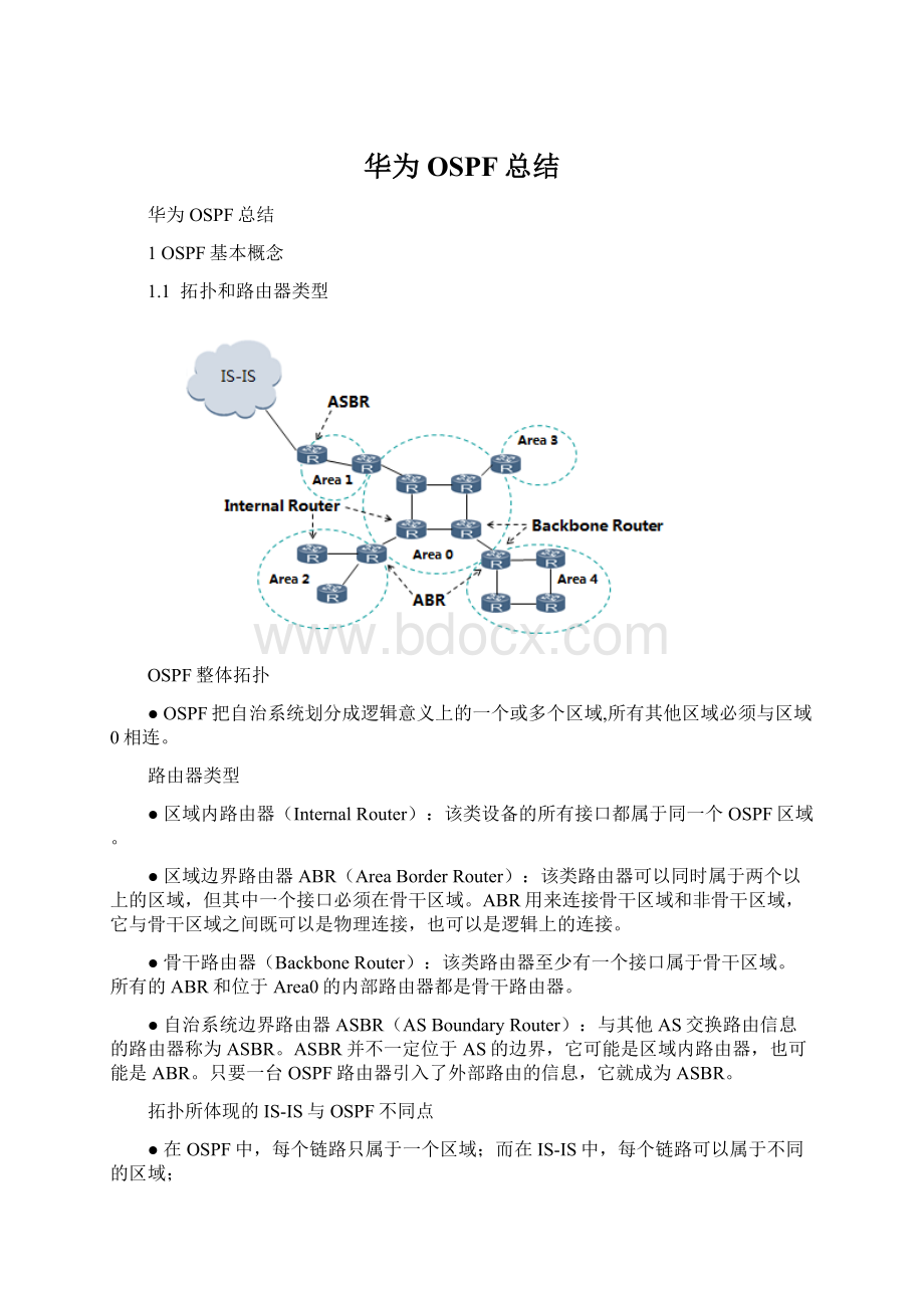 华为OSPF总结.docx