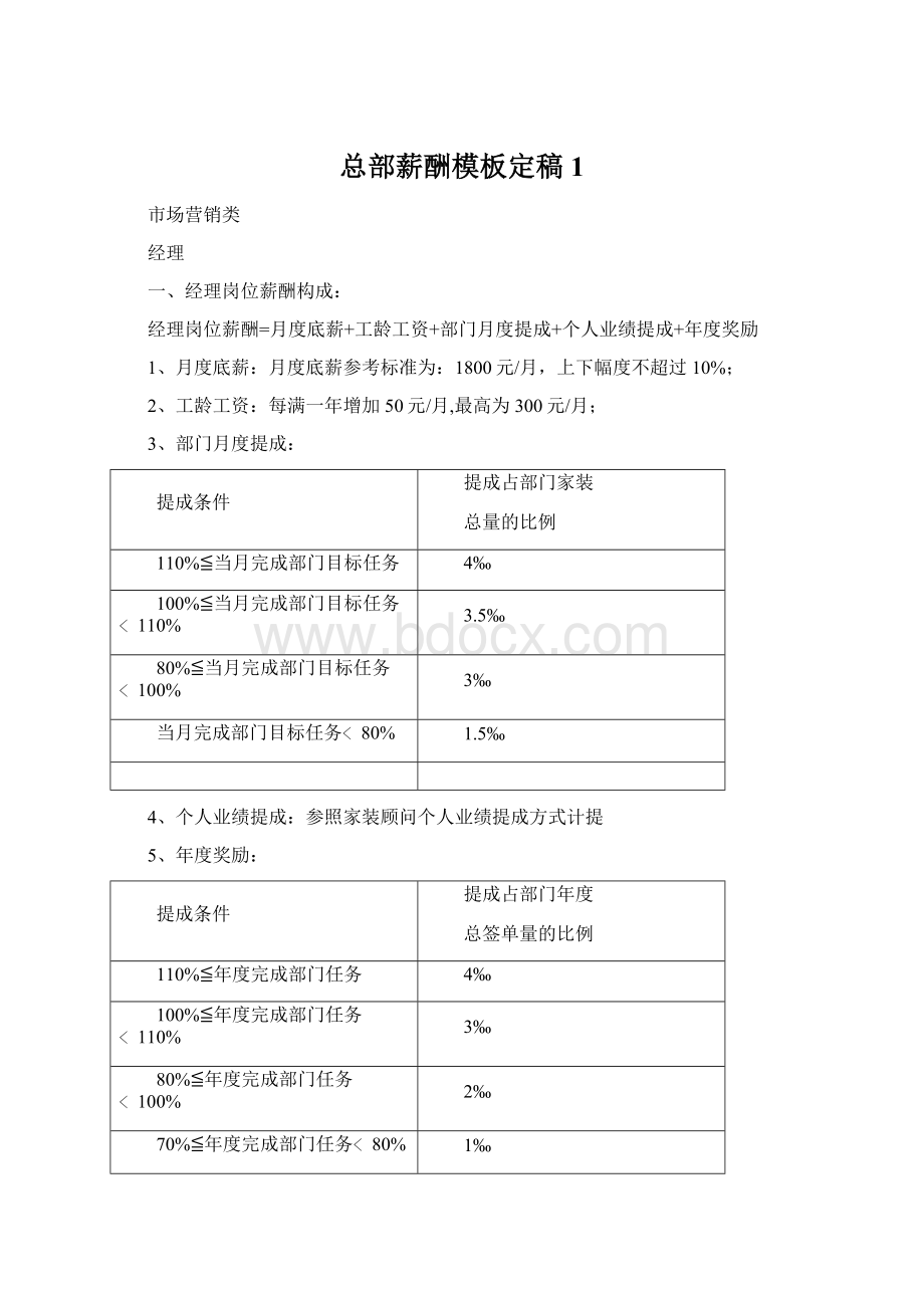 总部薪酬模板定稿 1.docx_第1页