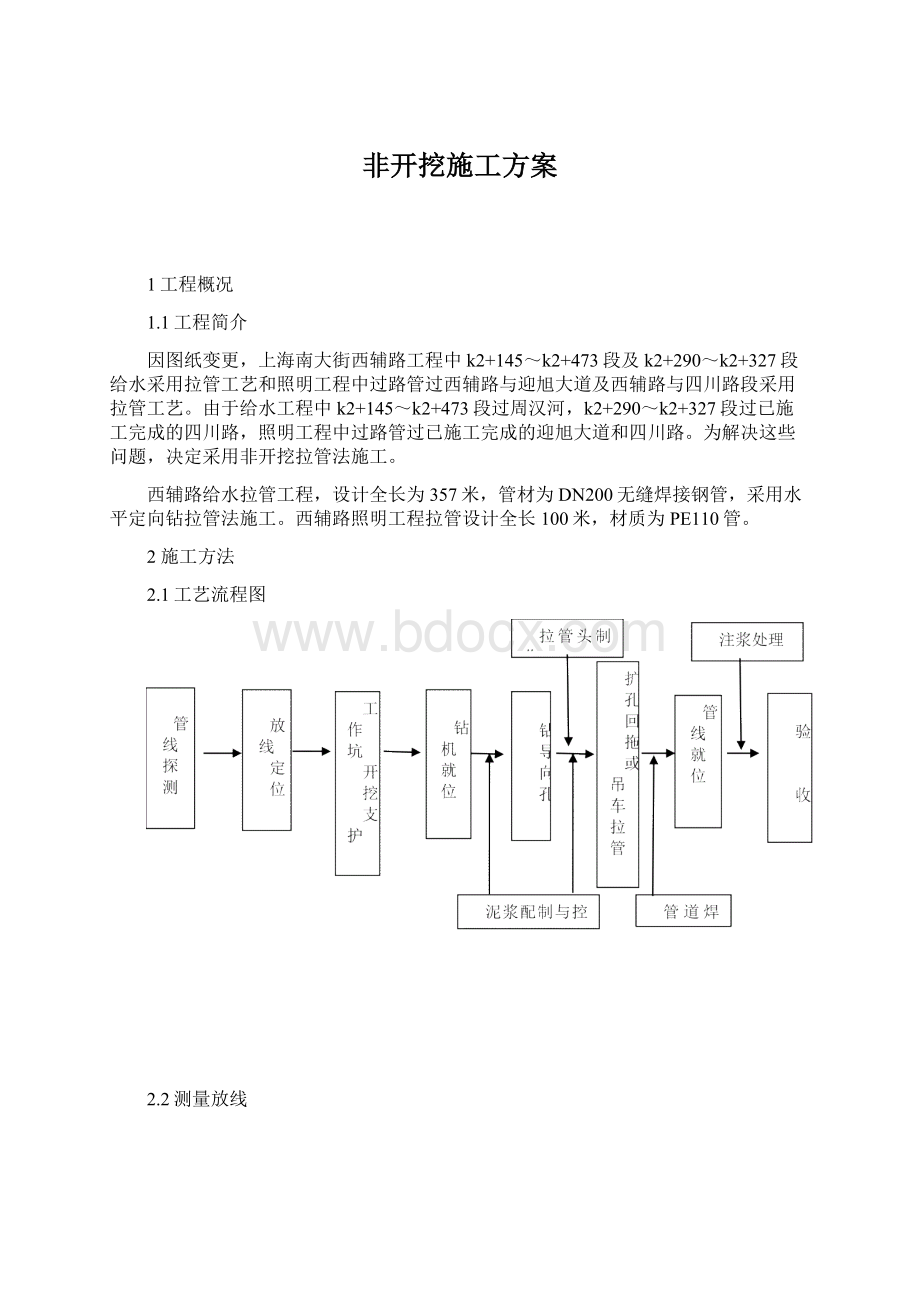 非开挖施工方案Word格式文档下载.docx