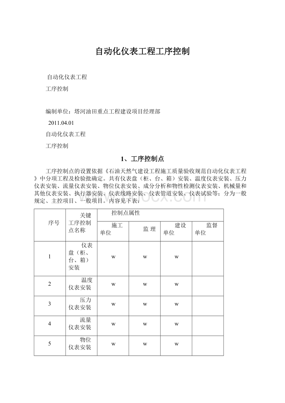 自动化仪表工程工序控制.docx_第1页