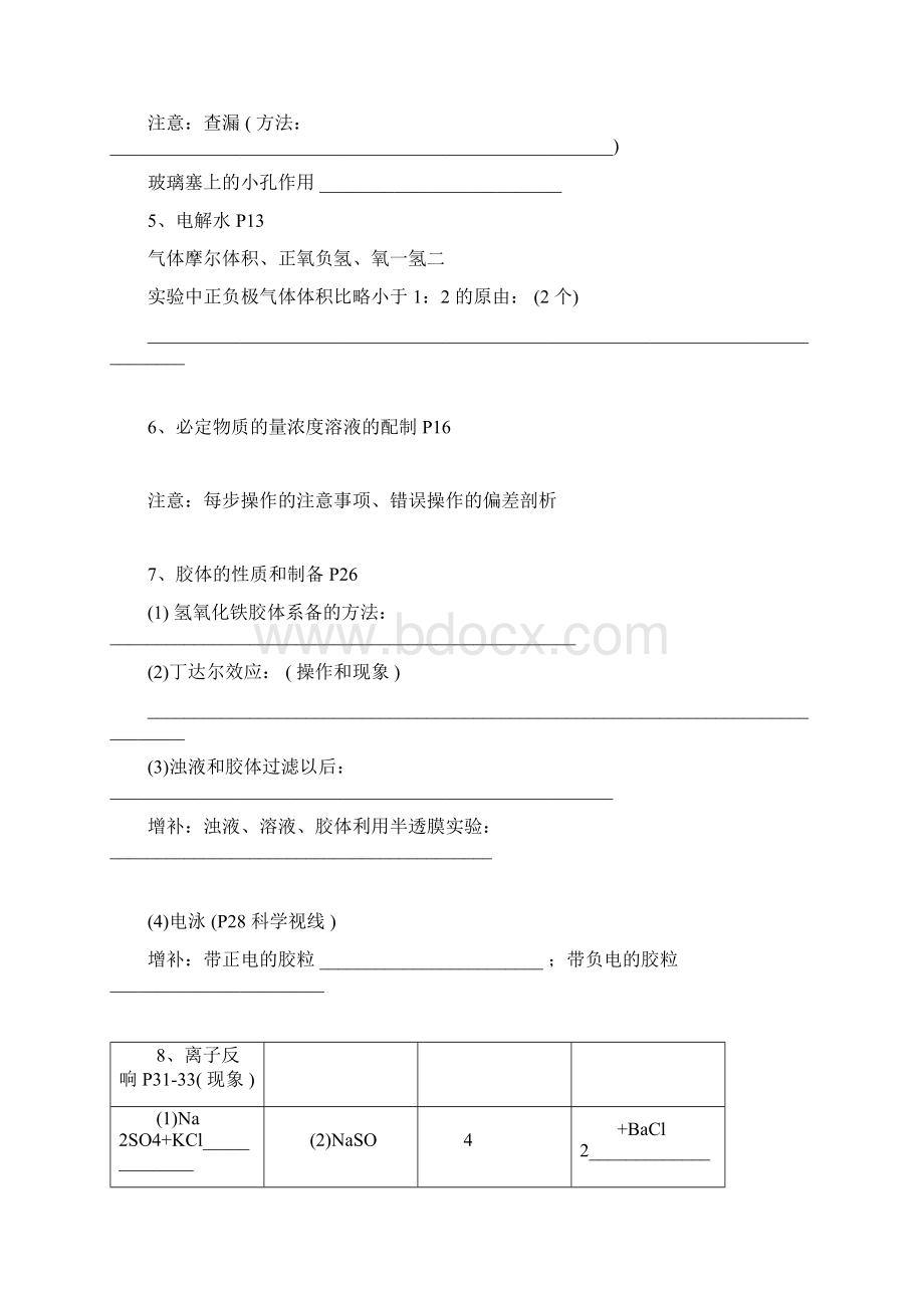 高中化学课本实验汇总文档格式.docx_第2页