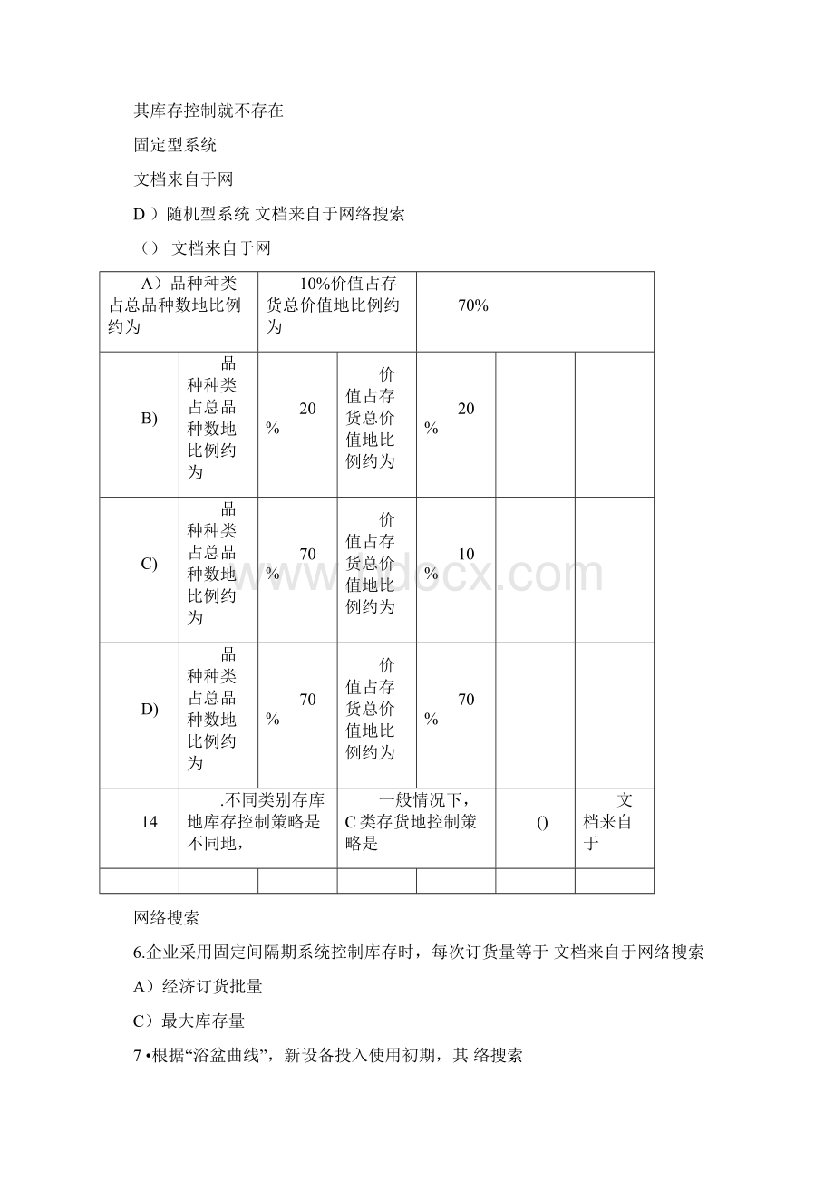 库存管理一试题及答案Word格式.docx_第2页