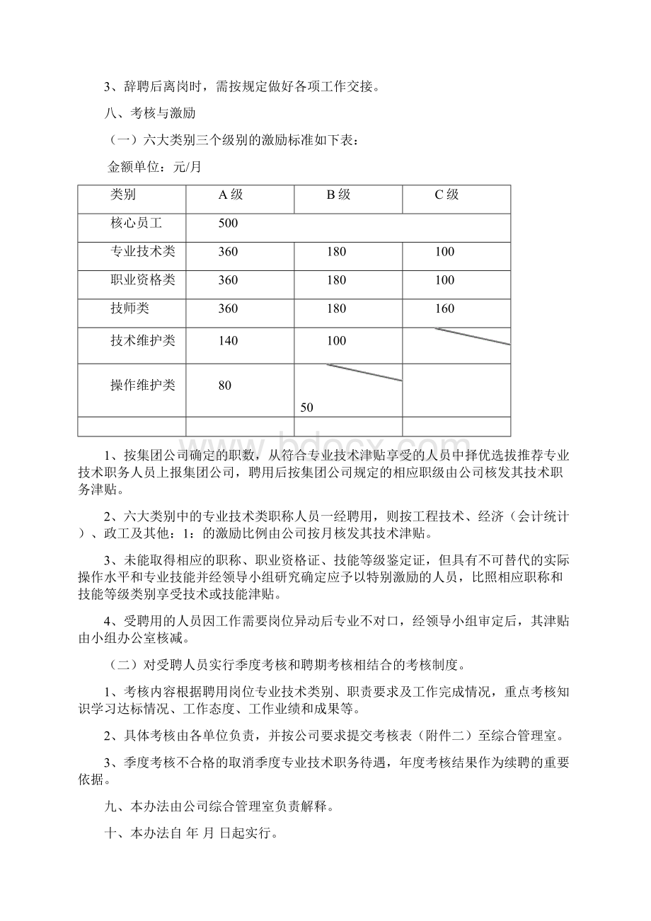 专业技术激励及考核办法.docx_第3页