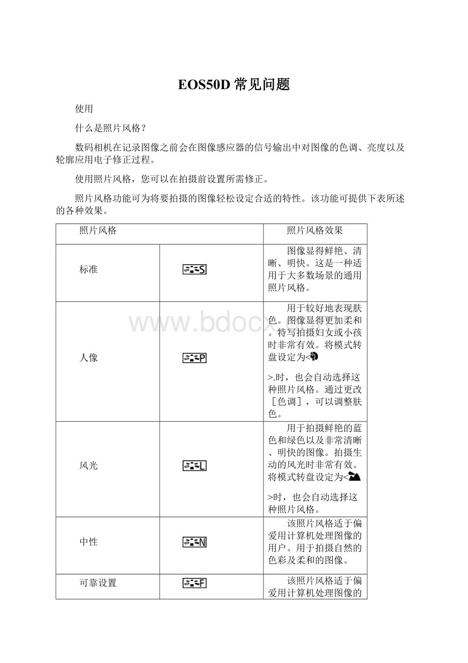 EOS50D常见问题.docx