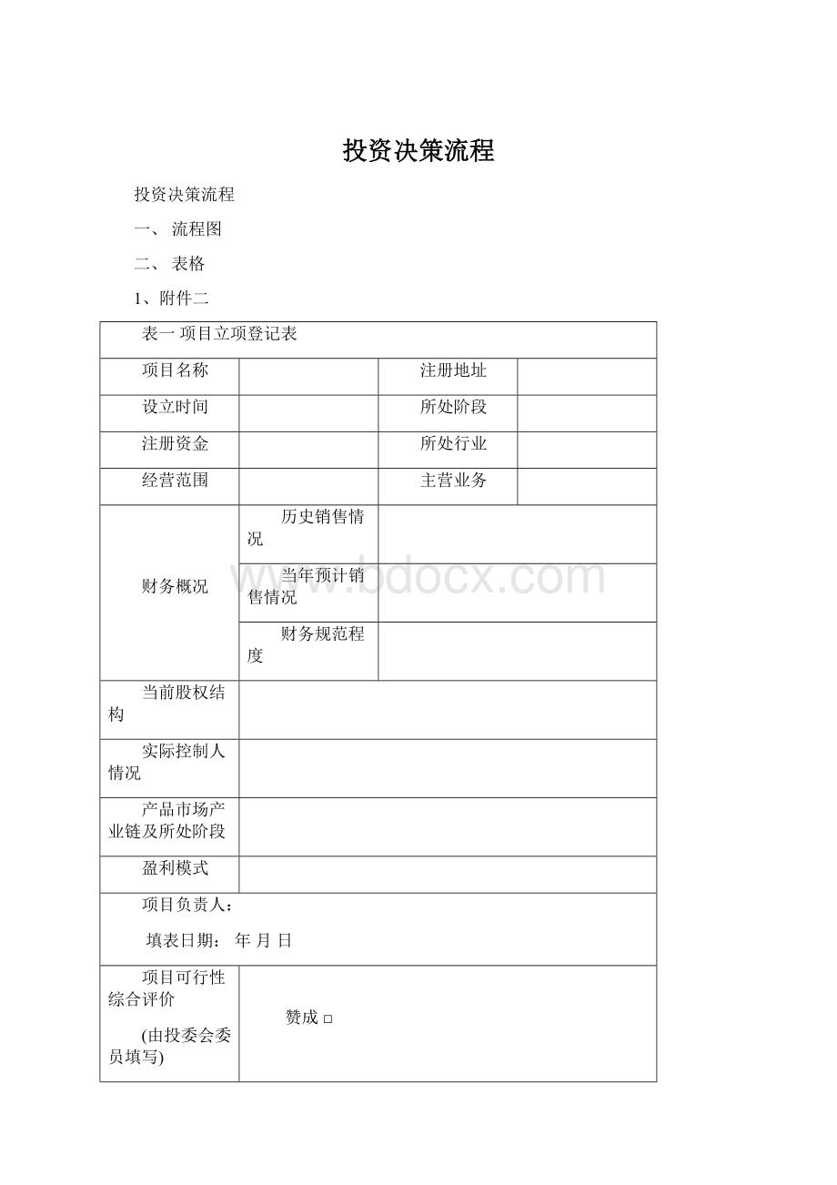 投资决策流程.docx_第1页