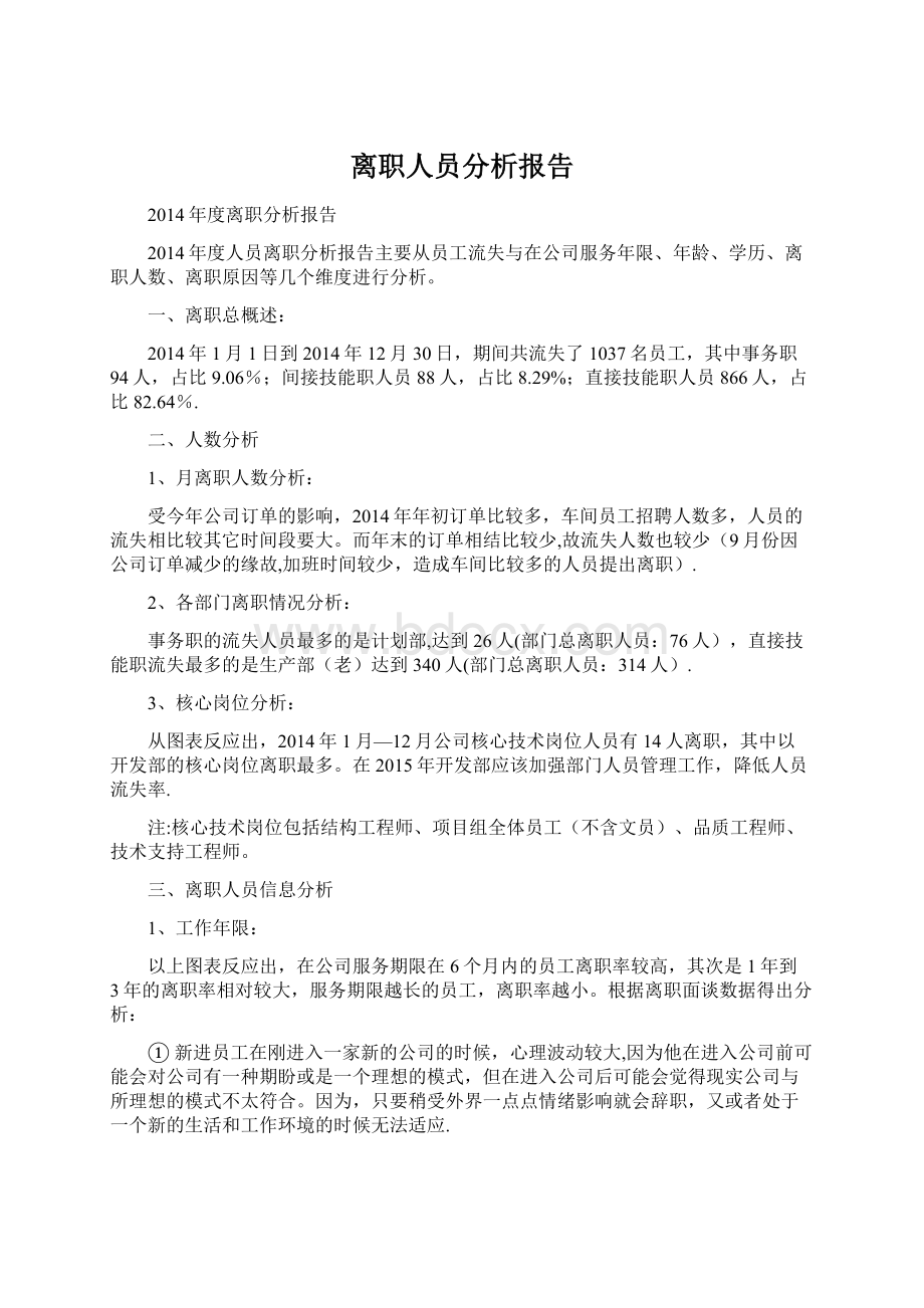 离职人员分析报告.docx_第1页