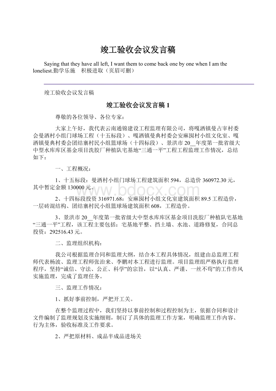 竣工验收会议发言稿.docx