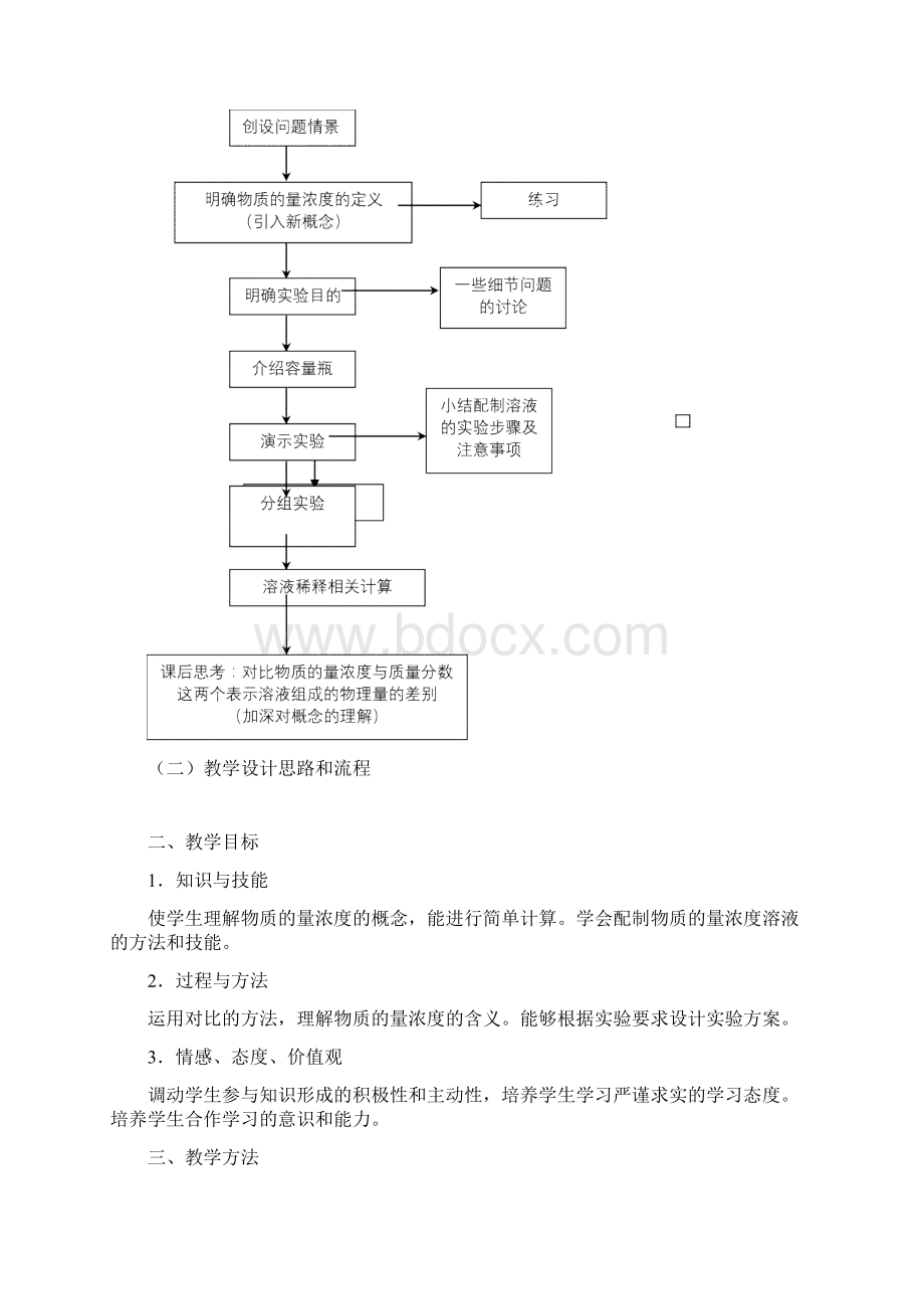 物质的量浓度教学设计教学文案.docx_第3页