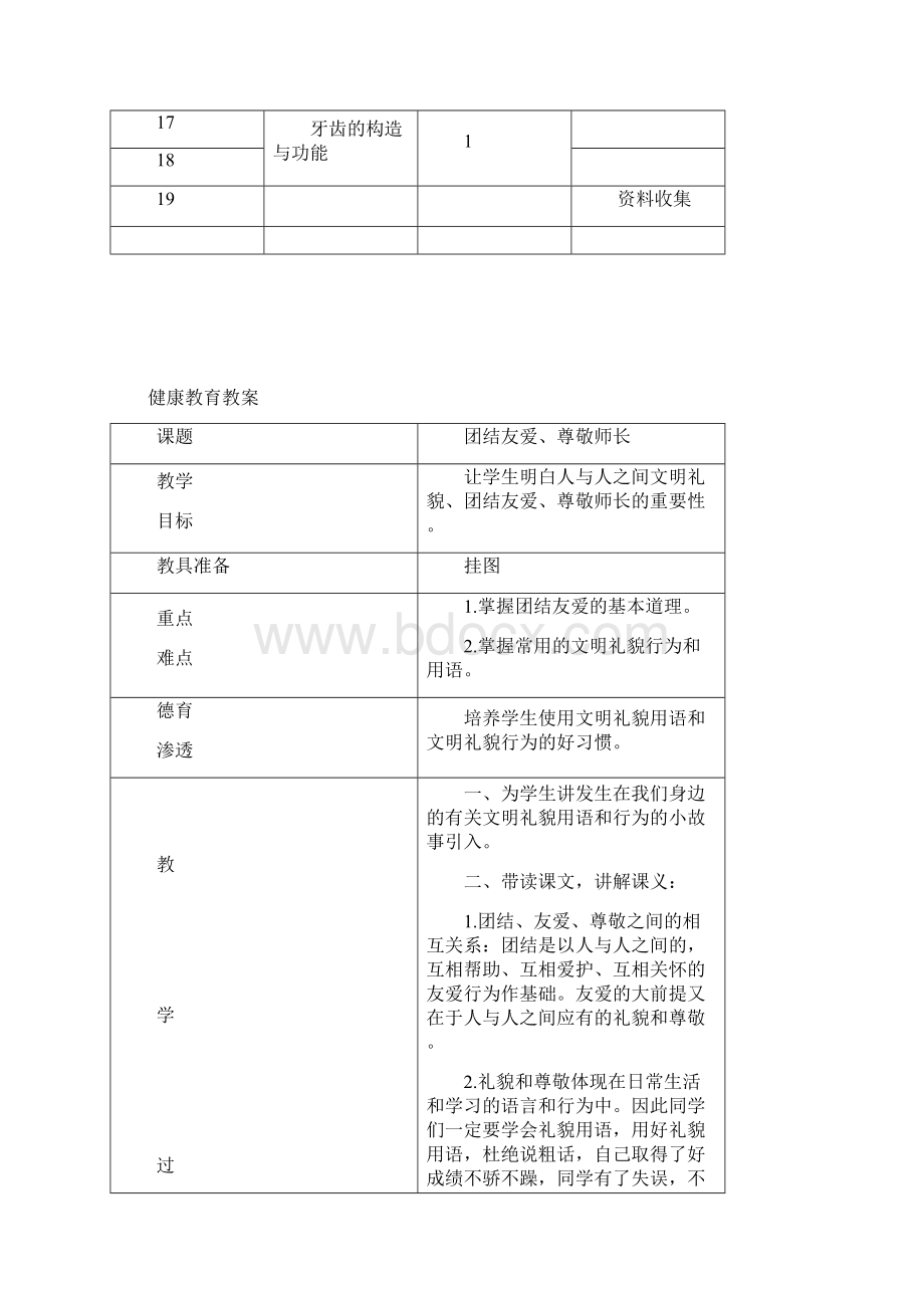 三年级下册健康教育教学计划Word格式.docx_第3页