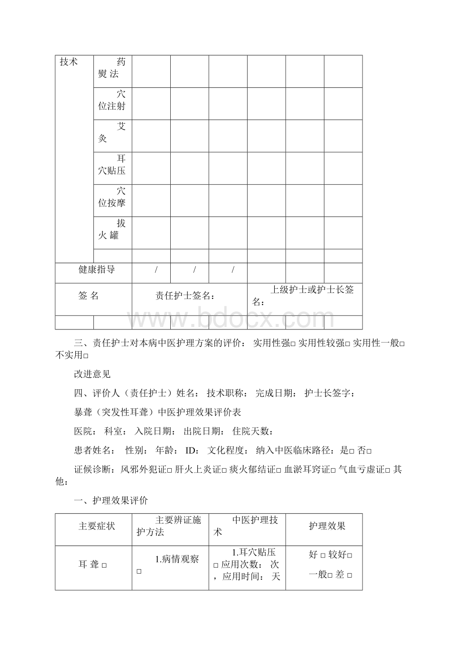 19个病种中医护理方案评价表精选Word文档格式.docx_第3页