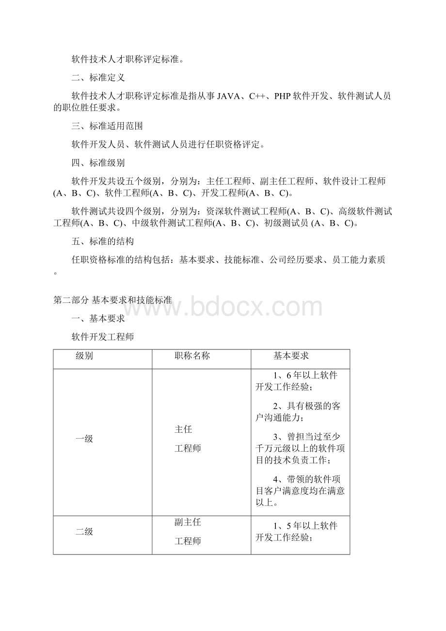 软件技术人员任职资格标准Word文件下载.docx_第2页