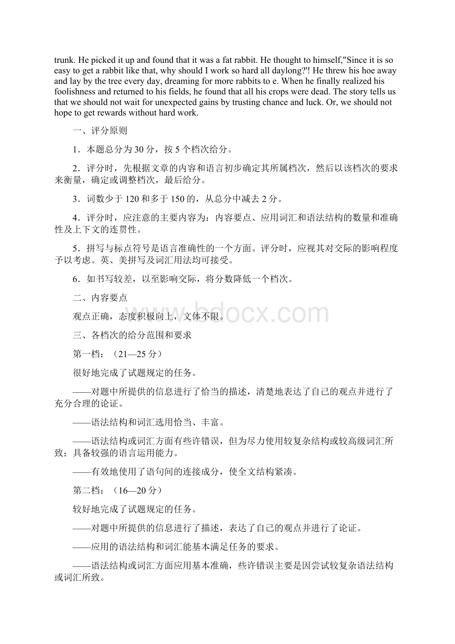 高考英语二轮复习 书面表达选编4II.docx_第2页