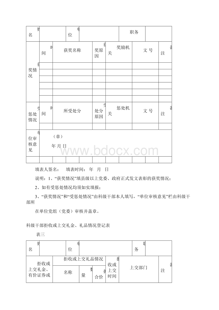 科级干部资料廉政档案登记表.docx_第3页