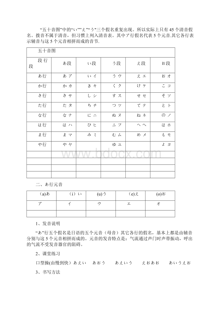 五十音图教案范本模板Word文档格式.docx_第3页