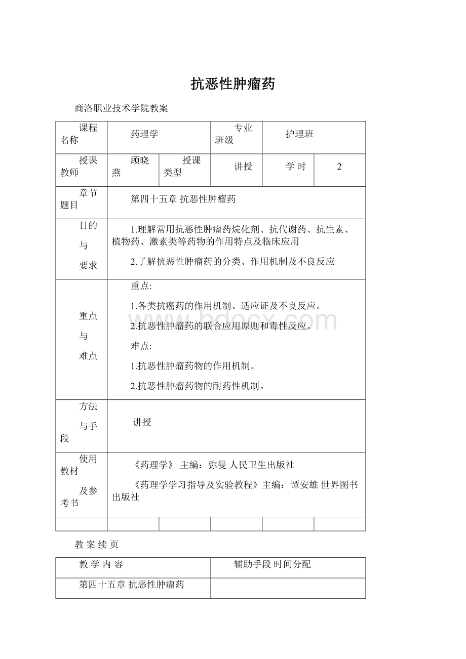 抗恶性肿瘤药Word文档下载推荐.docx_第1页