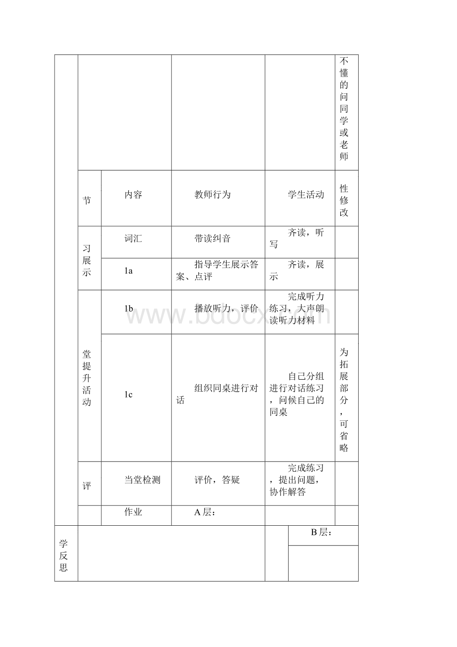 初一上册英语备课教案Word文档格式.docx_第3页