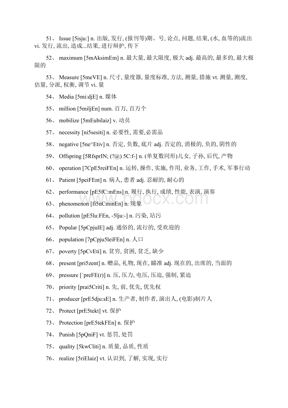 考研英语写作最常用的95个单词Word文件下载.docx_第3页