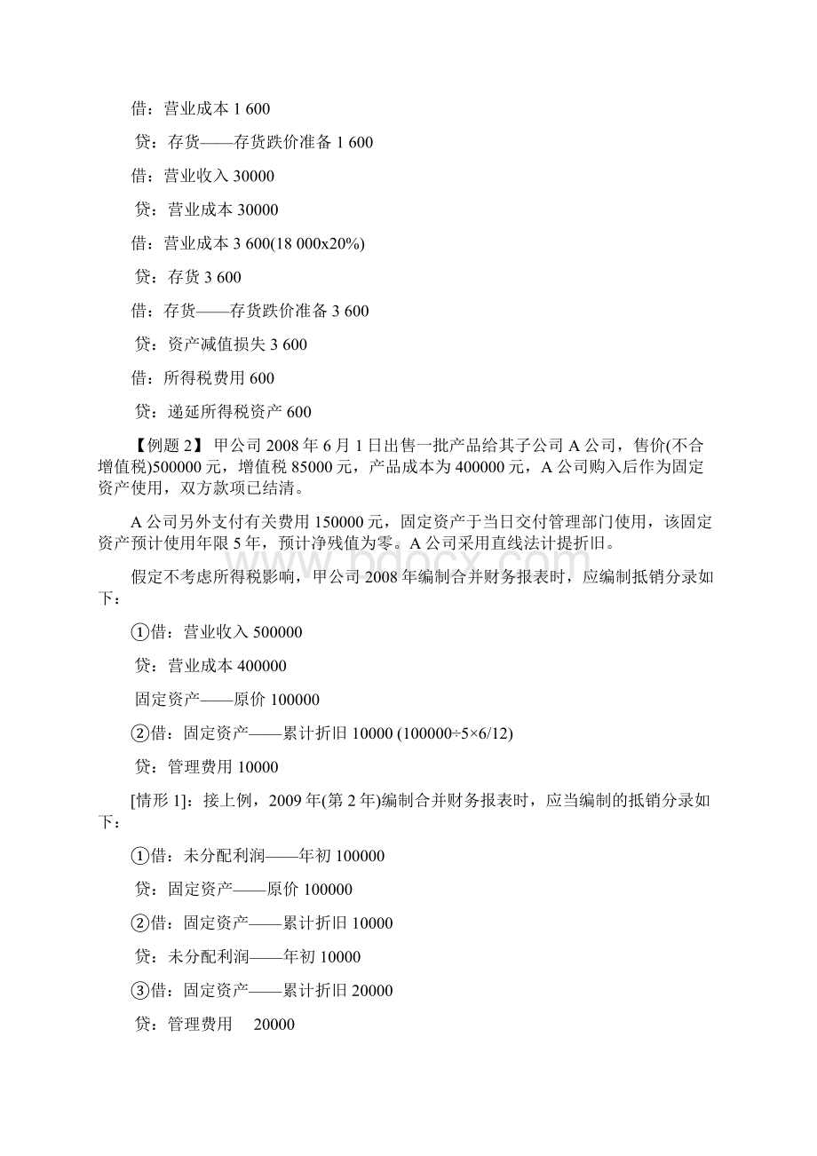 合并报表例题与习题文档格式.docx_第3页