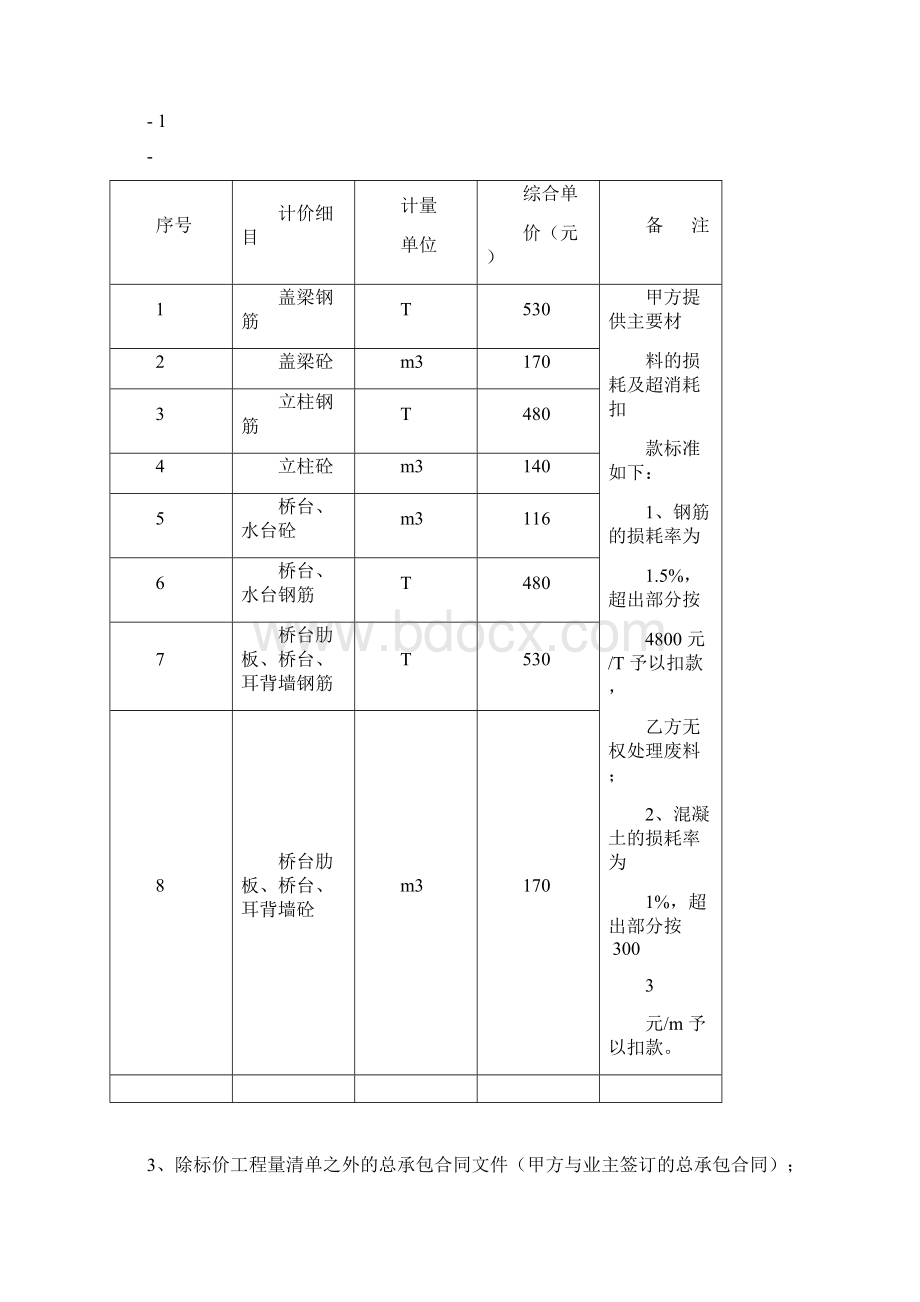 桥梁工程承包分包合同Word文档格式.docx_第3页