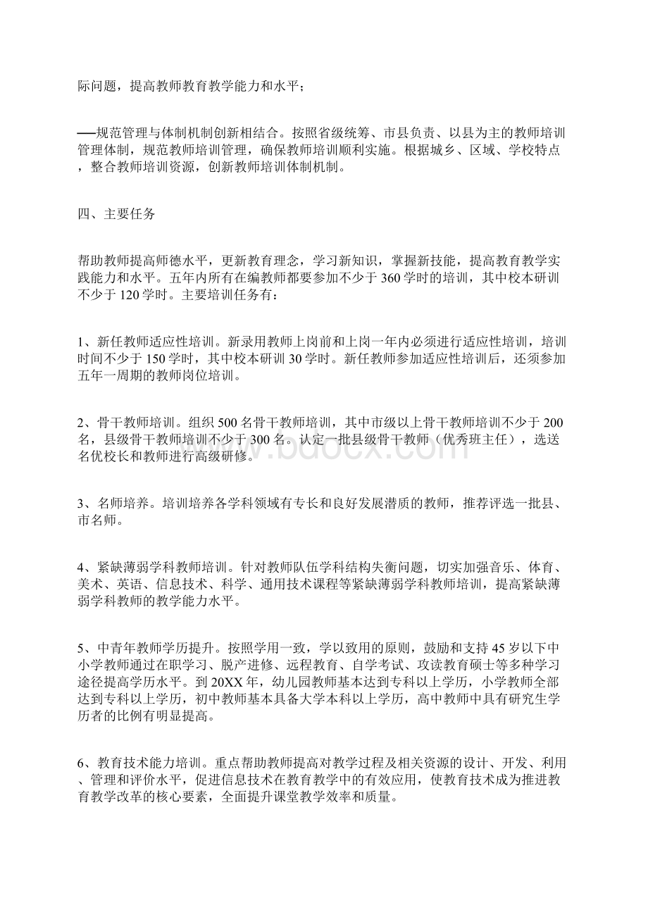 全县中小学教师培训工作实施方案.docx_第2页