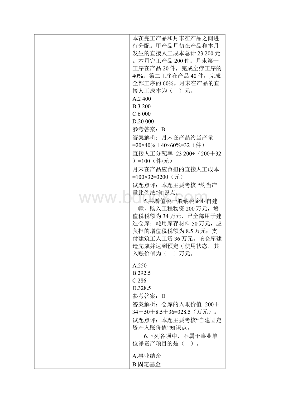 全国会计专业技术资格初级会计资格考试试题及答案.docx_第3页