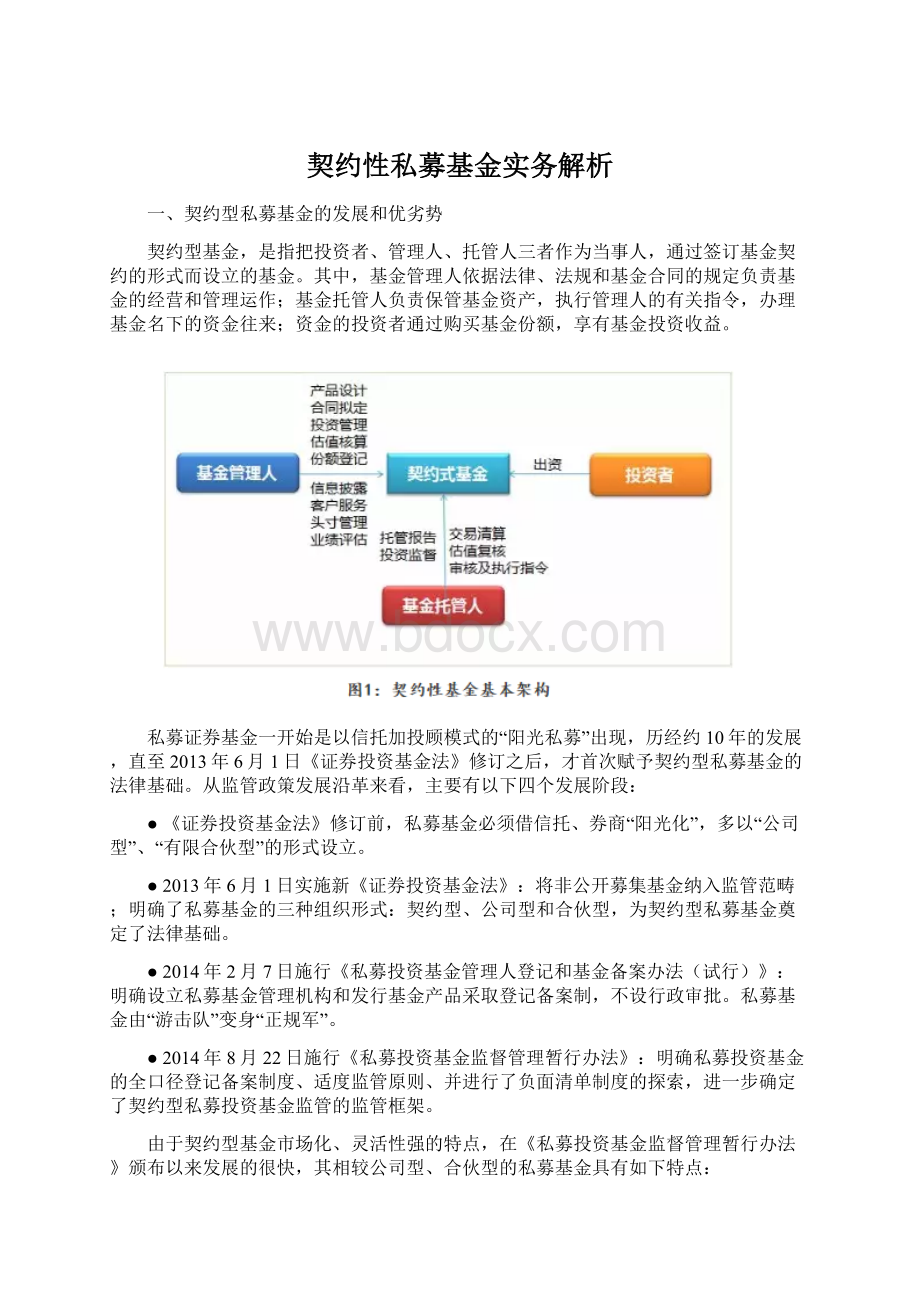 契约性私募基金实务解析Word文件下载.docx