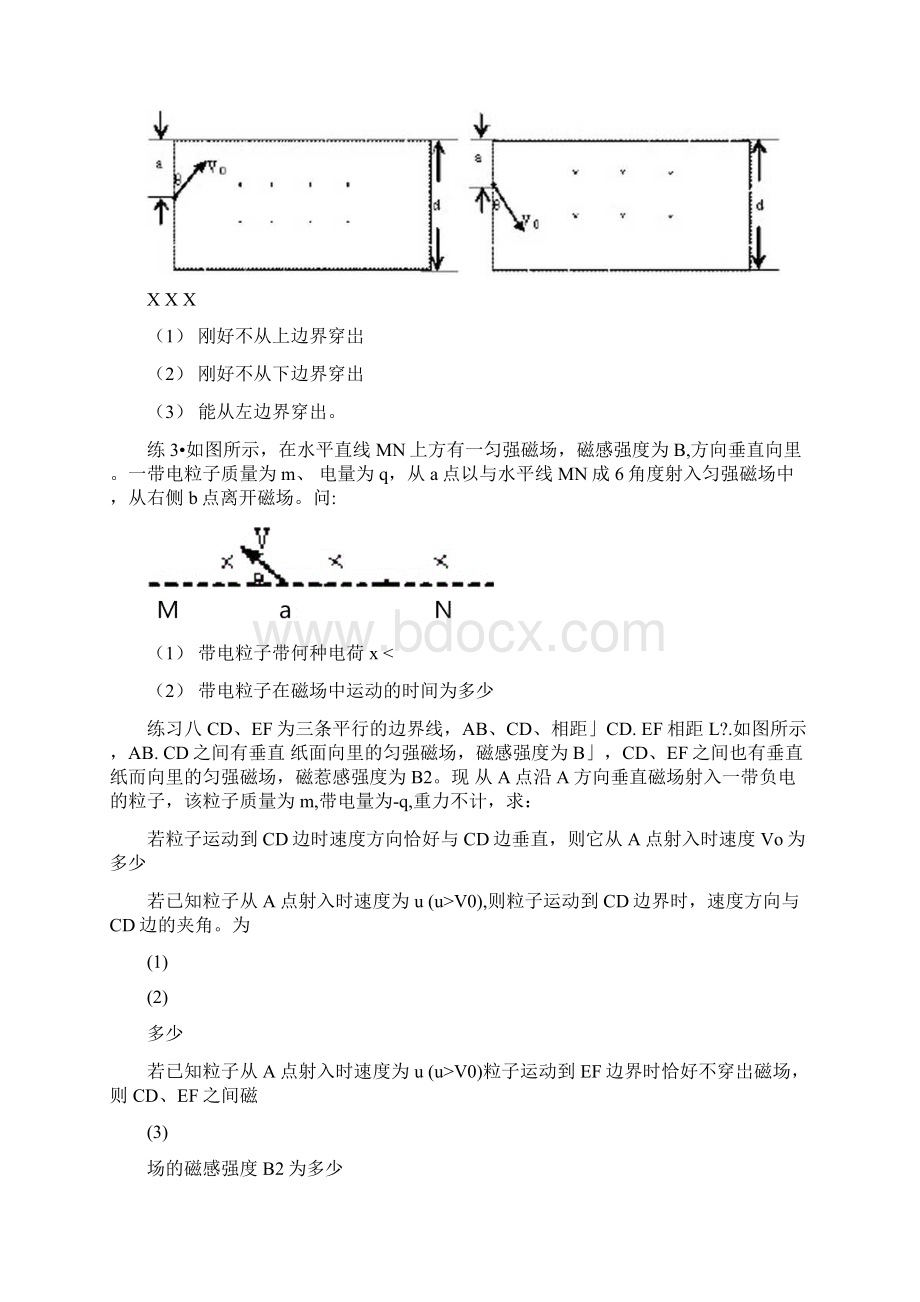 精典磁场中各种边界问题解析Word文档格式.docx_第2页