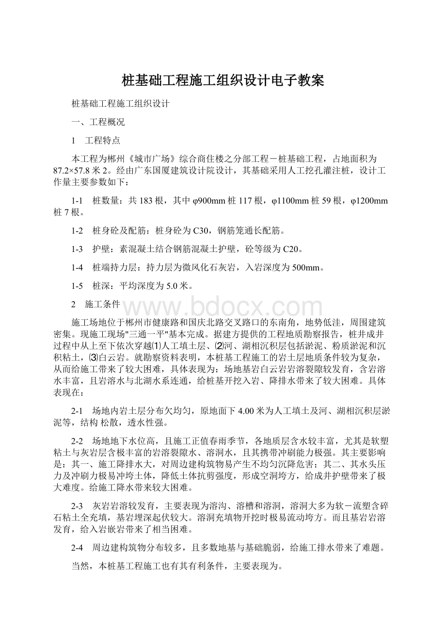 桩基础工程施工组织设计电子教案Word格式文档下载.docx_第1页