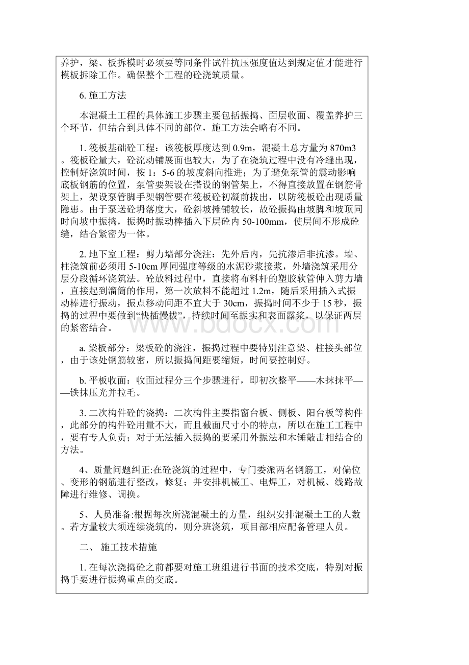 混凝土工程技术交底.docx_第2页