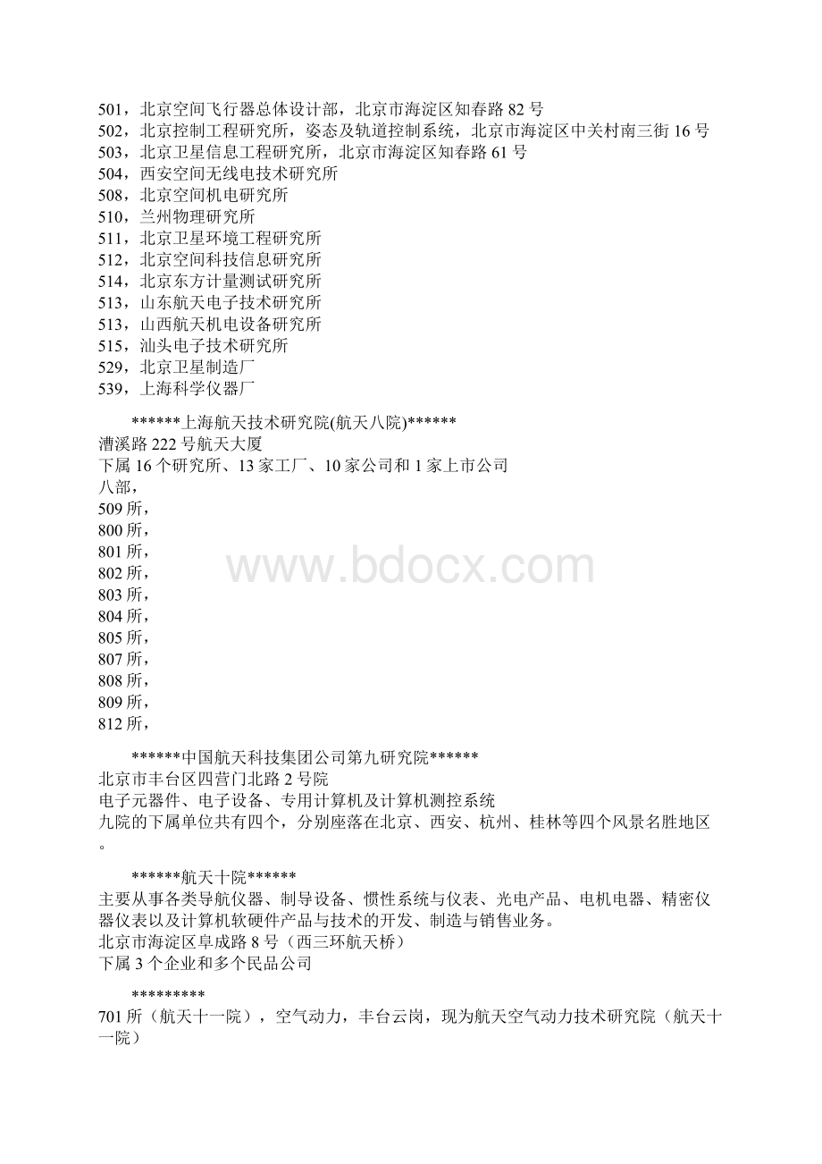 航天领域单位比较Word文档下载推荐.docx_第3页